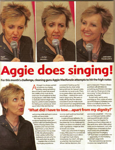 Woman's Weekly - Aggie does singing